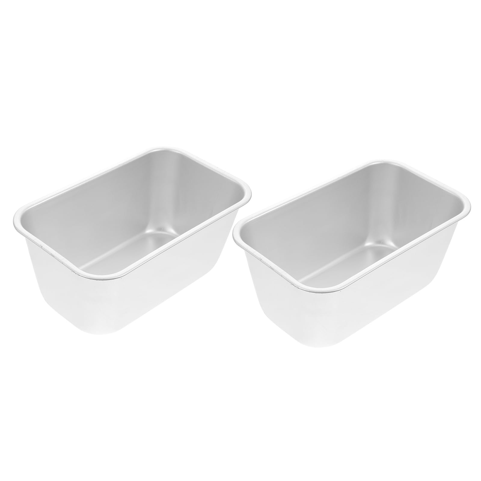 Kichvoe 2pcs Loaf Pan Aluminium Loaf Tin Toast Mold Non Stick Bread Cake Pan Baking Mold Bread Loaf Pan Loaf Bakeware for Baking Cake