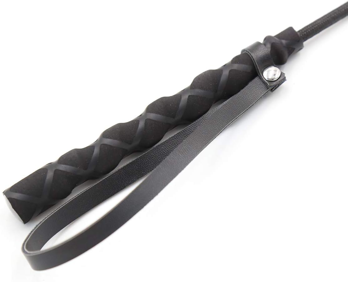 18" Real Riding Crop Purple with Genuine Leather Top | Premium Quality Crops: Sports & Outdoors