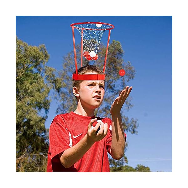 2 Pack Head Hoop Basketball Party Game for Kids and Adults Carnival Game Adjustable Basket Net