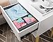 Onlyeasy Foldable Cloth Storage Box Closet Dresser Drawer Organizer Cube Basket Bins Containers Divider with Drawers for Scarves, Underwear, Bras, Socks, Ties, 6 Pack, Linen-like Grey, MXDCB6P