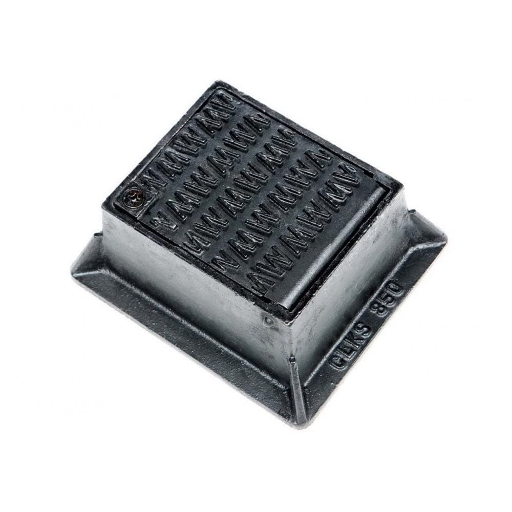 Clark Drain CD850 140mm x 115mm x 75mm Stop Tap Stop Cock Hydrant Cover Cast Iron Locking Surround Box. DELIVERIES TO MAINLAND UK ONLY