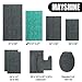 MAYSHINE Plush Shaggy Chenille Bath Mat | Extra Soft, Super Absorbent, Non-Slip Bathroom Rug | Fluffy Microfiber, Area Rug Sets for Bathroom Floor, Kitchen, Living Room | 47