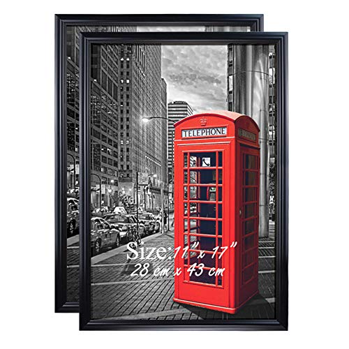 11X17 Frame, Classic Black Design for 11 x 17 Picture Poster Wall