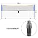 femor Portable Badminton Tennis Net - 13 ft Net for Soccer Tennis, Kids Volleyball, Beach Ball - Sports Net with Poles & Carrying Bag for Indoor, Outdoor, Beach, Backyard