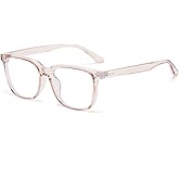 YAMEIZE Rectangle Blue Light Blocking Glasses - Square Blue Light Eyeglasses for Women Men Anti Fatigue Computer Gaming