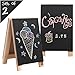 Tabletop Mini Wooden Easel Chalkboard Sign, Erasable Double-Sided Message Memo Board - MyGift