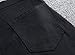 Leward Men's Slim Fit Black Stretch Destroyed Ripped Skinny Denim Jeans (30, Black)