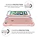 for iPhone 7 Case/iPhone 8 Case, MoKo Crystal Clear Shock Absorption Reinforced Corners TPU Bumper Cushion + Hybrid Rugged Transparent Panel Cover for Apple iPhone 7/8, Light Pink