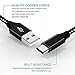ONSON USB Type C Cable, 4Pack 3FT 6FT 6FT 10FT Nylon Braided USB A to USB C Charger Cable Fast Charging Cord for Samsung Galaxy Note 8 S8 Plus, LG G5 G6 V30, HTC 10, Nexus 5X/6P,Google Pixel XL -Black