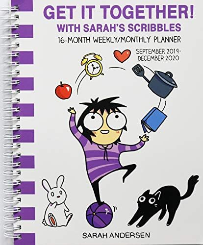 Sarah's Scribbles 16-Month 2019-2020 Monthly/Weekly Planner Calendar