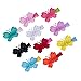 Liana Mai Baby Hair Clips Ribbon Alligator Style Butterfly Polka Dot