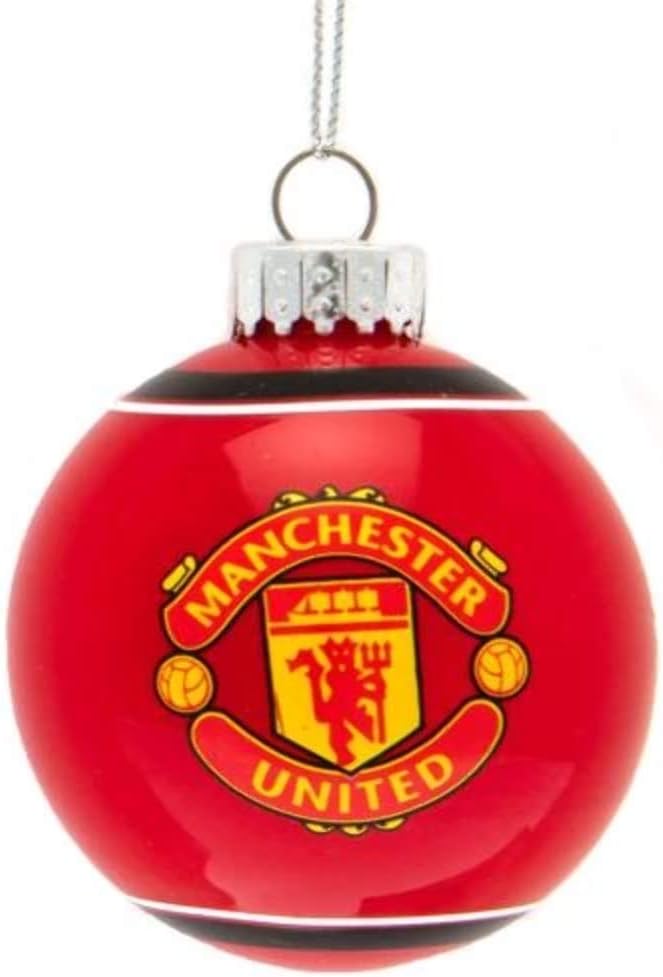 Manchester United F.C. Glass Bauble Amazon.co.uk Toys & Games