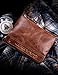 Showtime Men's Wallet Vintage Horsehide Leather Bifold Purse with Coin Pocket