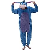 COSUSKET Snug Fit Unisex Adult Onesie Pajamas, Flannel Cosplay Animal One Piece Halloween Costume Sleepwear Homewear