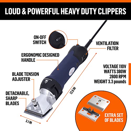 Professional Dog Grooming Clippers for Thick Coats Dog Shears Heavy