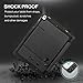 New iPad 9.7 2017 / iPad Pro 9.7 Keyboard Case with Pencil Holder, Wireless Bluetooth Keyboard with Shockproof Heavy Duty Impact Back Cover for iPad Pro 9.7 / iPad 9.7 2018 / 2017 / iPad Air / Air 2