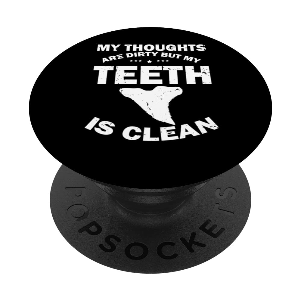 Fossil Tooth Hunter Design for Fossil Tooth Collector PopSockets Swappable PopGrip