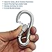 BEWISHOME 4 Pack Carabiner Hooks Hammock Locking Solid Metal D Clips with Heavy Duty 500LBS Screw Gate for Camping Hiking Traveling Backpacking Outdoor HDK02W