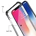 DAUPIN Compatible for iPhone XR Phone Case Protective Defender Thin Slim Clear Bling Glitter Shockproof Cases Hard Back Plastic Gold Edge Cover for Women Girls for iPhone XR 6.1 inch (Rose Gold 01)