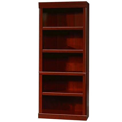 Amazon Com Divided Shelf Unit 5 Tier Wooden Cherry Floor