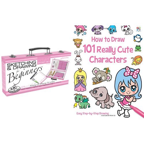Royal and Langnickel Sketching and Drawing Set with Cute Characters Book