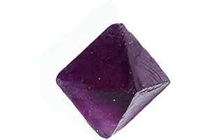 Erliway Natural Purple Fluorite Octahedron Stones 0.9-1.2'' Raw Rough Fluorite Gemstone Crystal Quartz Gemstone Rhombus Crystals for Fountain Home Decoration Reiki Chakra Meditation