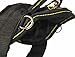 Dean and Tyler DT Dog Harness, Black with Yellow Trim, X-Large - Fits Girth Size: 34-Inch to 47-Inch