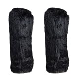 FINEJO Tall Fur Leg Warmers