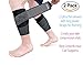 Calf Brace, 4 protectors in 1 bundle, Neoprene Support, Soft Wrap Sleeve with Straps, Recovery from Shin Splints, Leg Fracture, Muscle Cramp, Edema, Varicose Veins, for Running and Sports (black)