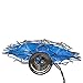 Kurt Adler UL 10-Light LED Silver and Blue Hanukkah Star Shimmer Treetop
