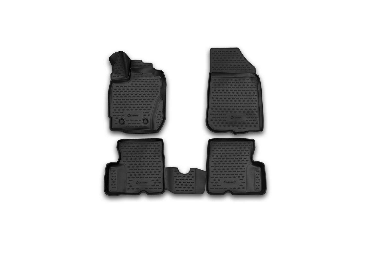 Element Tailored Custom Fit Rubber Boot Liner Protector Mat-RENAULT Duster with a handle for the remote opening of the fuel tank flap 2010-2017 (Left Hand Drive)