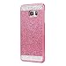 ABC Crystal Rhinestone Case for Samsung Galaxy S6 Edge Plus (Hot Pink)