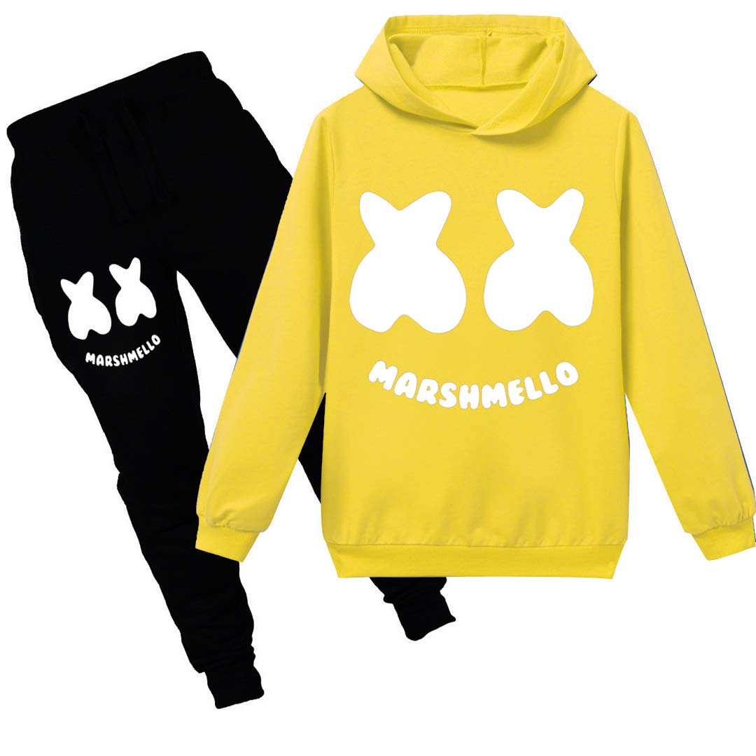 marshmello hoodie yellow