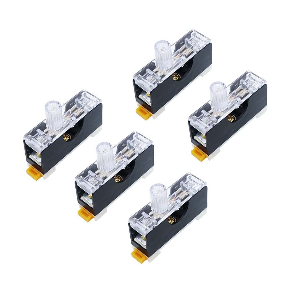 5Pcs FS-101 Din Rail Mount Single Pole with