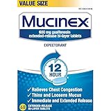 Mucinex SE 12 Hr Chest Congestion Expectorant, Tablets, 68ct