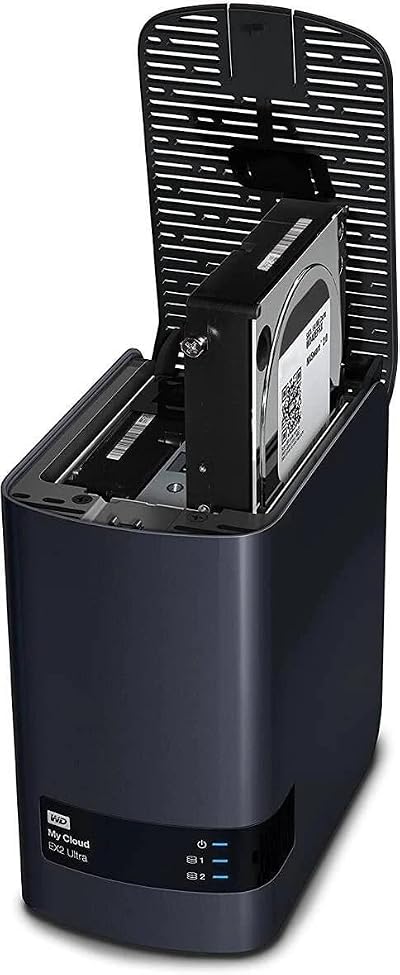 WD 12TB My Cloud EX2 Ultra 2-Bay NAS RAID File Sync Streaming Media Server WD
