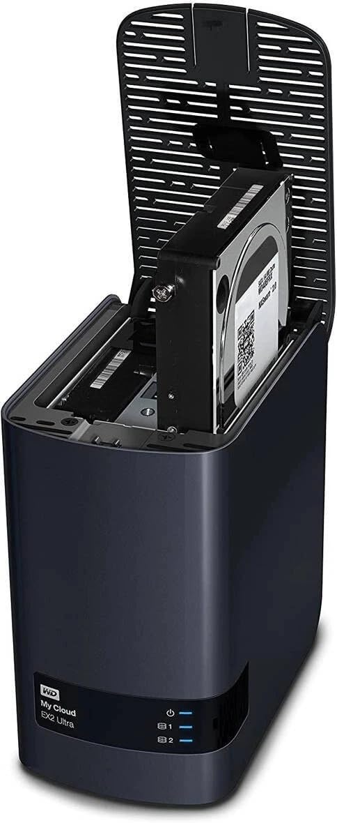 WD 12TB My Cloud EX2 Ultra 2-Bay NAS RAID File Sync Streaming Media Server WD
