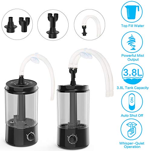 BETAZOOER TopFill Reptile Humidifier Mister Fogger with Double