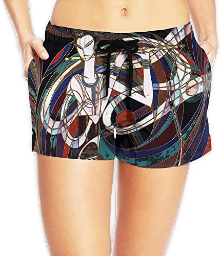 Elastic Running Shorts Girl Bright A Model Plays The Flute