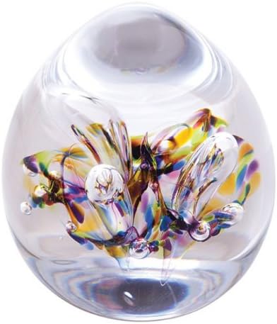 Caithness Glass Moonbloom Paperweight, Multi-colour