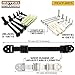 Furniture and Tv Anti-Tip Straps - Heavy Duty Wall Anchor for Baby Proofing Dresser, Bookshelf, Bookcase - Earthquake Proof Anchoring Kit - 6 Pack White and Black - Free 4 Corner Guards and ebook.