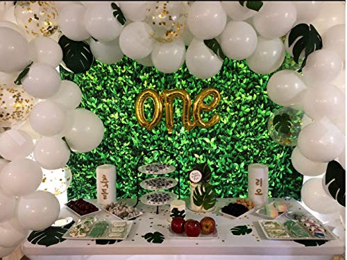 Big White and Gold Balloon Garland Arch Kit - Perfect Ballons for Baby or Wedding Shower Party Decorations - Giant White and Gold Baloon Arch Kits Wall