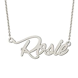 BYBWBL Rosie Name Pendant Necklace Silver Color