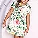 Weixinbuy Toddler Girls Flower Short Sleeve Party Princess Summer Dresses