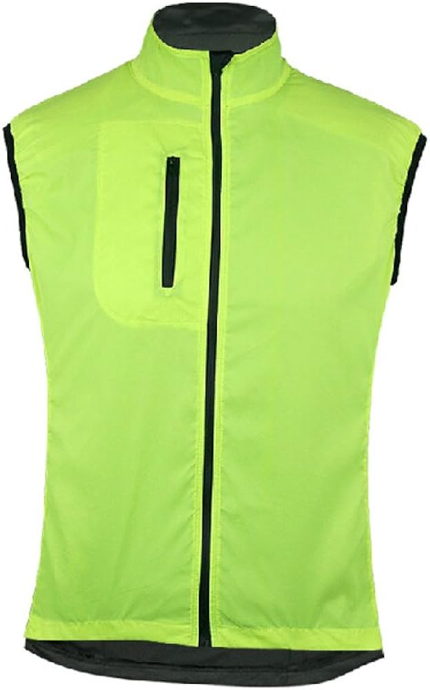 Fluorescent Green Cycling Waterproof Jacket Windcheater Windbreaker
