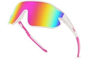 WANWAN Youth Sunglasses, Kids Baseball Sun Glasses for Boys Girls Age 8-12, UV400 Sports Cycling Softball