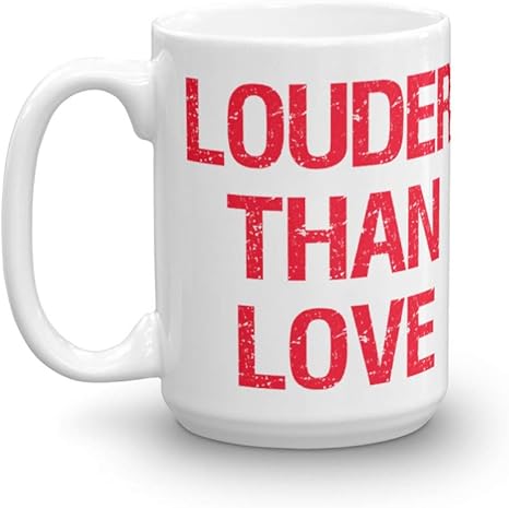 Amazon Com Louder Than Love Soundgarden Chris Cornell Seattle Grunge Music Lyrics Album Quote Mug Eat Bark Love Kitchen Dining
