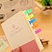 FJSM Sticky Page Makers Arrow 1000pcs 5 Colors Adhesive Sticky Note Fluorescent Neon Sticky Note Bookmarks Index Tabs Flags Reading Highlighter Strips for Pages Notebook Cards Mark