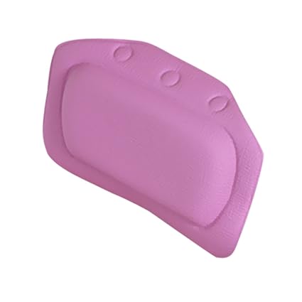 Divine Overseas Home Bathroom Use Neck Spa Support Relax Shower Foam Sponge Soft Bathtub Pillow Bath Headrest Purple