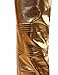 ZEROYAA Mens PU Faux Leather Side Zipper Moto Jeans Style Metallic Gold Pants/Straight Leg Trousers US 36/Asian XXXXL Gold